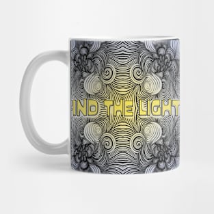 Find the Light Fractal, Blue Mug